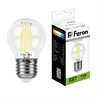 Лампа светодиодная Feron LB-52 Шарик E27 7W 230V 4000K - фото 78895