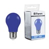 Лампа светодиодная Feron LB-375 E27 3W 230V синий - фото 78910