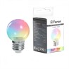 Лампа светодиодная Feron LB-37 Шарик прозрачный E27 1W 230V RGB плавная смена цвета - фото 78987