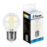 Лампа светодиодная Feron LB-52 Шарик E27 7W 230V 6400K - фото 79102