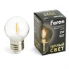 Лампа светодиодная Feron LB-383 Шарик прозрачный E27 2W 230V 2700K - фото 79203