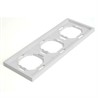 Рамка STEKKER, PFR00-5003-01 3-местная, серия Эмили, белый фарфор, soft touch - фото 79940