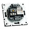 Розетка TV + компьютерная RJ-45 (механизм), STEKKER, RST00-5106-05, серия Эмили, черный уголь, soft touch - фото 80160