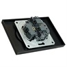 Розетка 2-местная с защитной шторкой, STEKKER,  б/з, 250В, 16А, серия Эмили, RST16-5116-05, черный уголь, soft touch - фото 80168