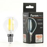 Лампа светодиодная Feron.PRO LB-1708 Шарик E14 1320LM 8W 175-265V 6400K - фото 80431