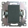 Переключатель перекрестный 1-клавишный (механизм), STEKKER GLS10-7110-04, 250V, 10А, серия Катрин, шоколад - фото 80458