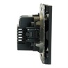 Розетка 2-местная USB + Type C (механизм), STEKKER, 250В, 20W, серия Эмили, RST10-5115-05, черный уголь, soft touch - фото 80669