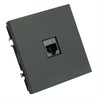 Розетка компьютерная 1-местная RJ-45 (механизм), STEKKER, серия Эмили, RST00-5117-05, черный уголь, soft touch - фото 80677