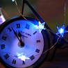 Светодиодная гирлянда Feron CL589 линейная Звездочки на проволоке, 5000К, с питанием от батареек, прозрачный шнур 2.3м - фото 81360