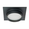 Светильник встраиваемый Feron DL505 потолочный GX53 черный квадрат IP44 - фото 81571