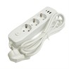Удлинитель 3-местный c/з 3x1 мм2, 3 м, 250В, 10А, 2USB+1Type-C 2,4А, серия Home, белый STEKKER HM08-33-02 - фото 81810