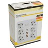 Удлинитель 6-местный c/з 3x1 мм2, 1,8 м, 250В, 10А, 4USB+2Type-C 2,4А, серия Home, белый STEKKER HM09-66-02 - фото 81838