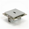 Розетка HDMI 2.1, Type A (механизм), STEKKER GLS00-7118-03, серия Катрин, серебро - фото 82045