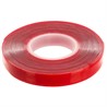 Скотч акриловый двусторонний STEKKER INTP5-0812-5 0,8*12 мм,длина 5м, прозрачный , красная подложка - фото 83059