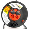 Удлинитель на катушке Stekker STD03-44-30 Standart 4-местный с/з ПВС 3*1,5, оранжевый, 16А, IP44, 30м (29407) - фото 83523