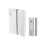 FL- AG-9622K/DC 2x1.5V(AA), 434MHz., 80-120m, 36 мелод, 2 уровн.гром., LEDинд, WT/SI- цифр.звонок - фото 84968