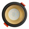 Светильник встраиваемый Feron DL3102 потолочный MR16 G5.3  черный + золото - фото 85246