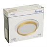 Светильник встраиваемый Feron DL507 потолочный GX53 белый + золото круг - фото 85400