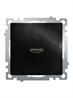 Розетка HDMI 2.1, Type A  (механизм), STEKKER GLS00-7118-05, серия Катрин, черный - фото 85574