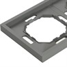 Рамка STEKKER, PFR00-5002-10 2-местная, серия Эмили, платиново-серый, soft touch - фото 85692