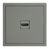 Розетка HDMI 2.0 Type A (механизм), серия Эмили, STEKKER, RST00-5118-10, платиново-серый, soft touch - фото 85868