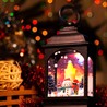Световая фигура Свеча "Снеговик" 1LED (батарейки в компл), 12,5см, черный, LT127 - фото 85918