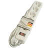 Сетевой фильтр 4-местный с/з STEKKER HM20-41-02 3x1мм2, 1,8 м, серия Optima, белый - фото 86263