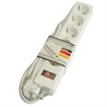 Сетевой фильтр 4-местный с/з STEKKER HM20-41-03 3x1мм2, 3 м, серия Optima, белый - фото 86274