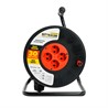Удлинитель на катушке Stekker STD03-20-30 Standart 4-местный с/з ПВС 3*1,5, оранжевый, 16А, IP20,30м (29405) - фото 86500