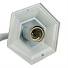 Светильник садово-парковый Feron 6102/PL6102 шестигранный на стену вниз 60W E27 230V, белый - фото 88611