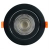 Светодиодный светильник Feron.ONE AL540 встраиваемый 12W 4000K черный "круг" - фото 89491