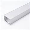 Профиль алюминиевый накладной "Линии света", серебро, CAB257 - фото 89709