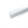 Профиль алюминиевый накладной/подвесной с отсеком для БП, серебро, CAB266 - фото 89736
