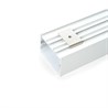 Профиль алюминиевый накладной "Линии света", белый, CAB257 - фото 89744