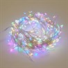 Светодиодная гирлянда Кластер (на проволоке) Feron CL584 линейная 12м  мультиколор, c питанием от сети 230V, прозрачный шнур - фото 91632