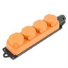 Розетка переносная 4-местная c/з STEKKER, RST16-24-44-5 (РП 16-232), 250В, 16А, IP44, оранжевый - фото 92387