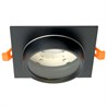 Светильник встраиваемый Feron DL505 потолочный GX53 черный квадрат IP44 - фото 92470