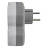 Разветвитель сетевой 2-местный с/з STEKKER ADP16-15-20, 250V, 16A и USB+Type C на 2.4А, белый/серый - фото 92552
