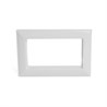 Рамка  2-местная (без перемычки),  пластик, STEKKER, PFR00-7012-01, серия Катрин, белый - фото 94803
