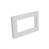 Рамка  2-местная (без перемычки),  пластик, STEKKER, PFR00-7012-01, серия Катрин, белый - фото 94804