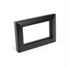 Рамка  2-местная (без перемычки),  пластик, STEKKER, PFR00-7012-05 , серия Катрин, черный - фото 96593