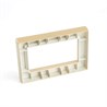 Рамка  2-местная (без перемычки),  пластик, STEKKER, PFR00-7012-08, серия Катрин, золото - фото 97427