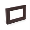 Рамка  2-местная (без перемычки),  пластик, STEKKER, PFR00-7012-04, серия Катрин, шоколад - фото 97431