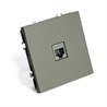 Розетка компьютерная 1-местная RJ-45 (механизм), STEKKER, серия Эмили, RST00-5117-10, платиново-серый, soft touch - фото 97596
