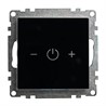 Выключатель диммирующий сенсорный (механизм) 250В, 150W, серия Катрин, черный - фото 97941