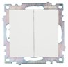 Выключатель 2-клавишный (механизм), STEKKER GLS10-7104-01, 250V, 10А, серия Катрин, белый - фото 98181