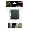 Переключатель 1-клавишный (механизм), STEKKER GLS10-7105-05, 250V, 10А, серия Катрин, черный - фото 98285