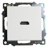 Розетка HDMI 2.1, Type A  (механизм), STEKKER GLS00-7118-01, серия Катрин, белый - фото 98407
