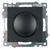 Выключатель диммирующий (механизм), STEKKER GLS10-7106-05, 250V, 500W, серия Катрин, черный - фото 98419