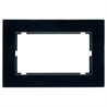 Рамка  2-местная (без перемычки), стекло, STEKKER, GFR00-7012-05М, серия Катрин, черный матовый - фото 98868